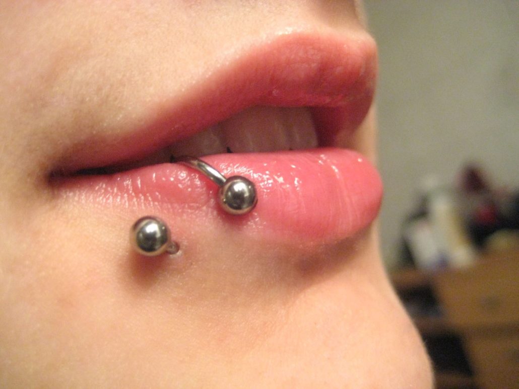 lip or tongue piercing