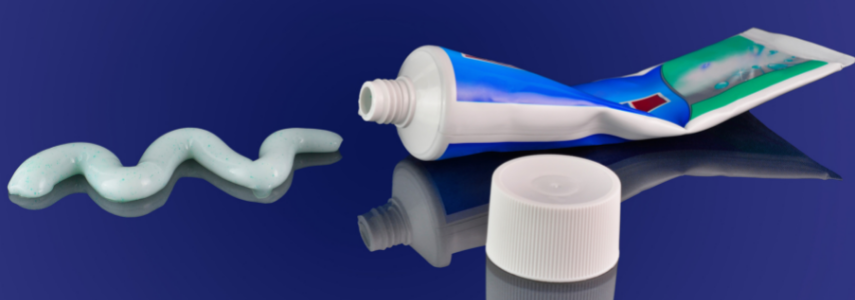 tubes of recyclable toothpaste